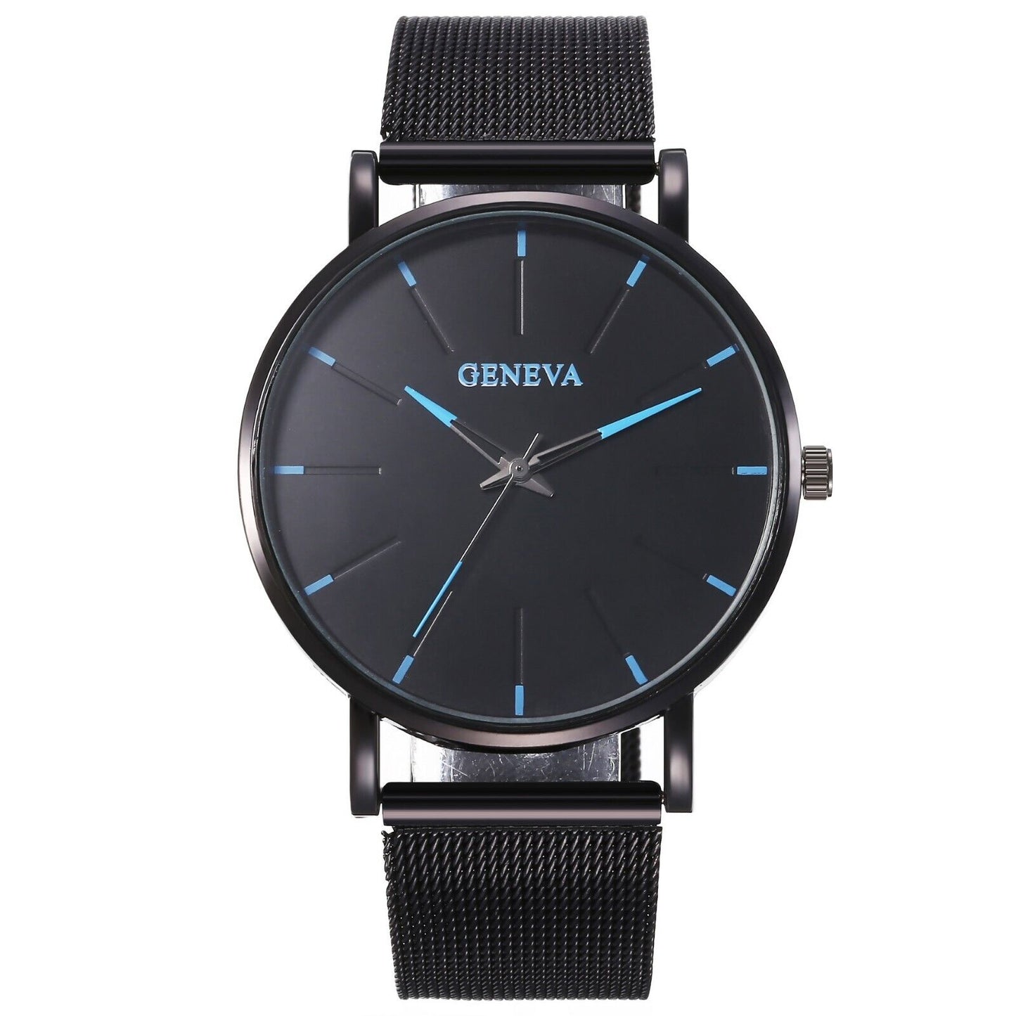 Geneva Stainless Steel Ultra Thin Waterproof Watch