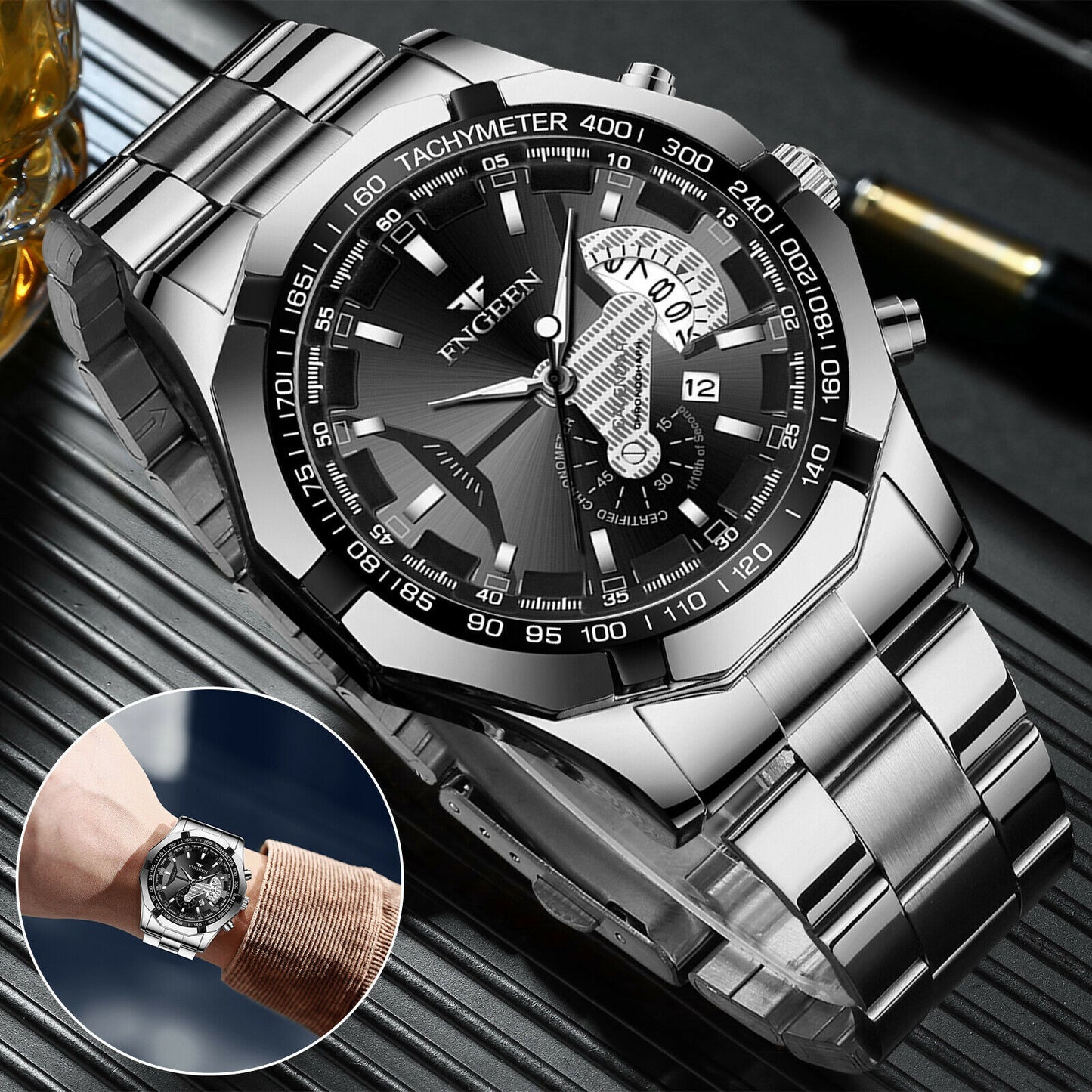 FNGEEN Waterproof Stainless Steel