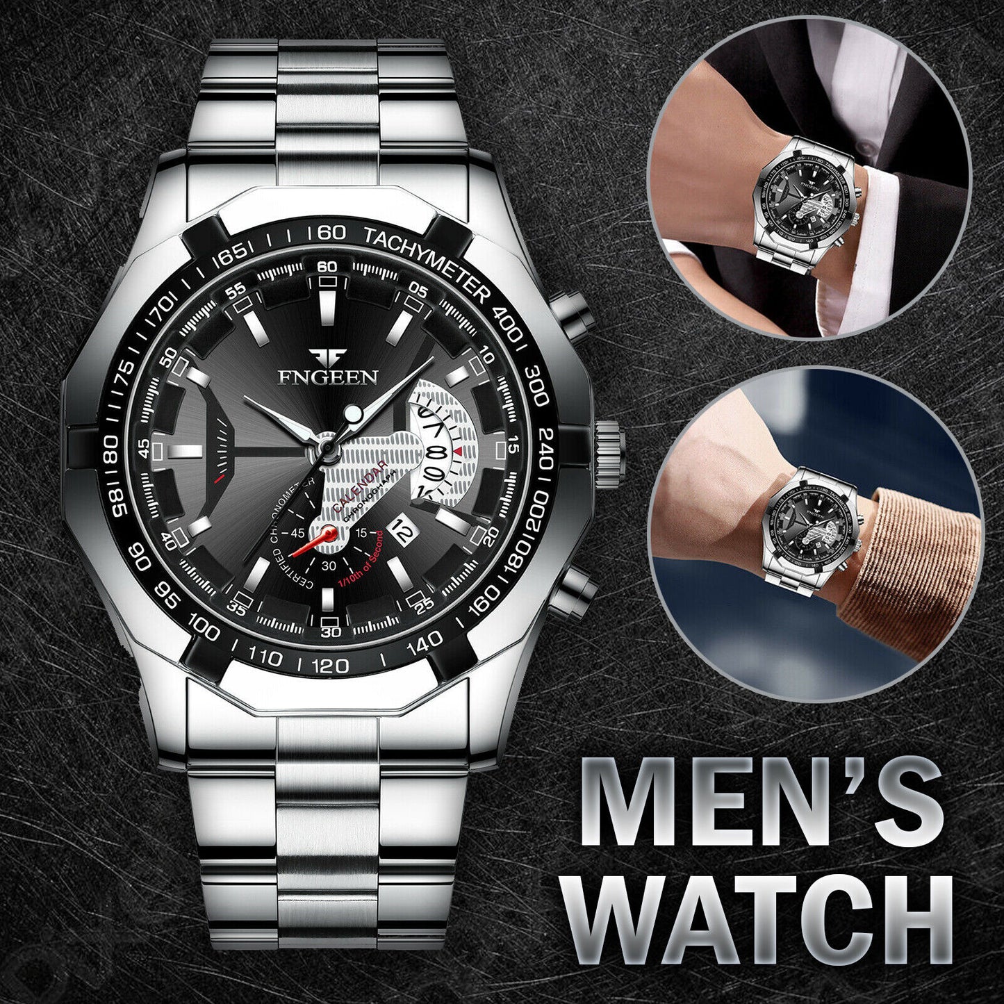 FNGEEN Waterproof Stainless Steel